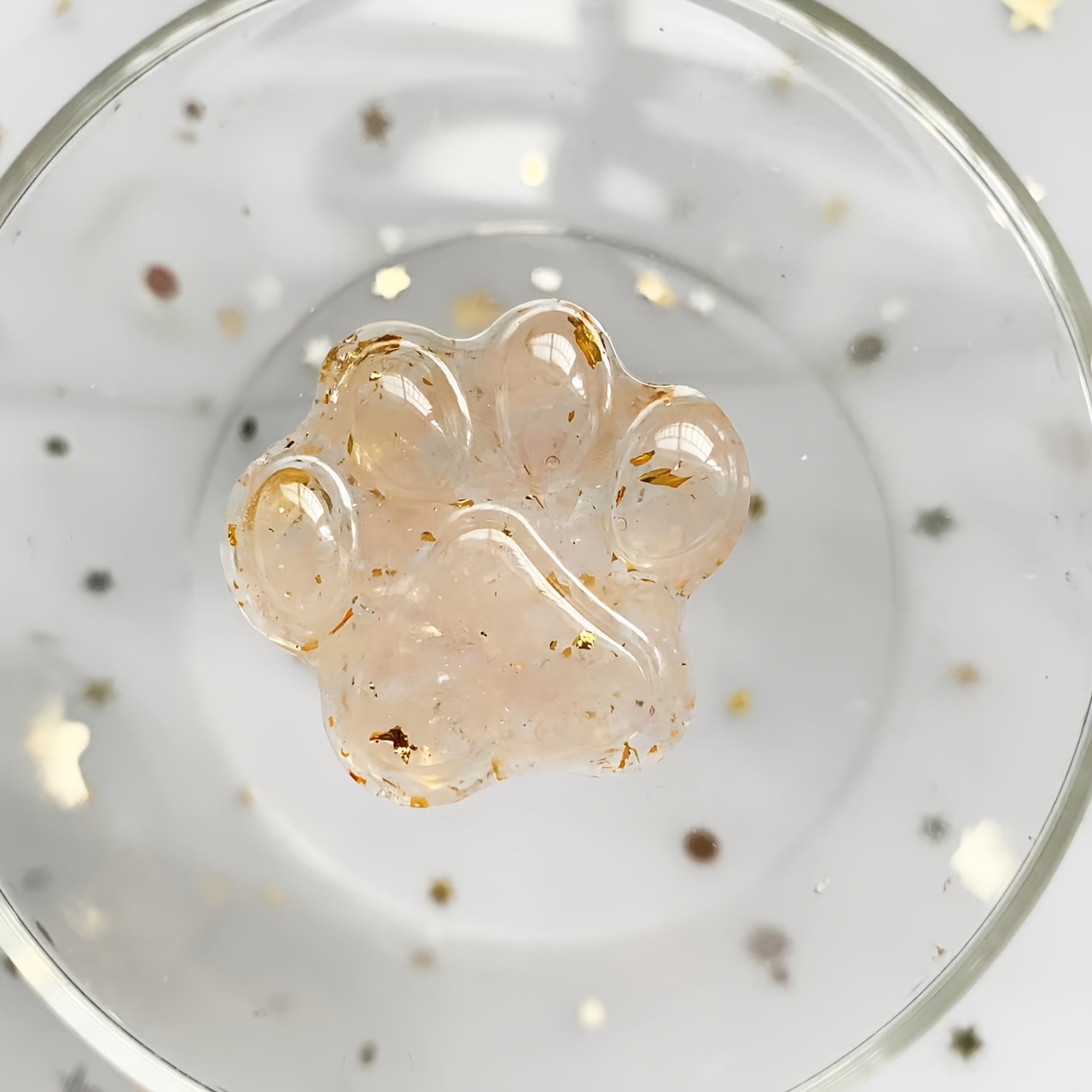 Crystal And Resin Cat Paw, Gifts, Craft Additions, Small Souvenirs