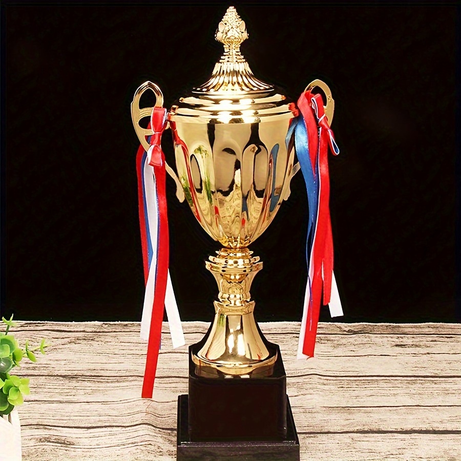 

Golden Metal Trophy Cup - Large For Football, Soccer & - Perfect Winner' & Souvenir