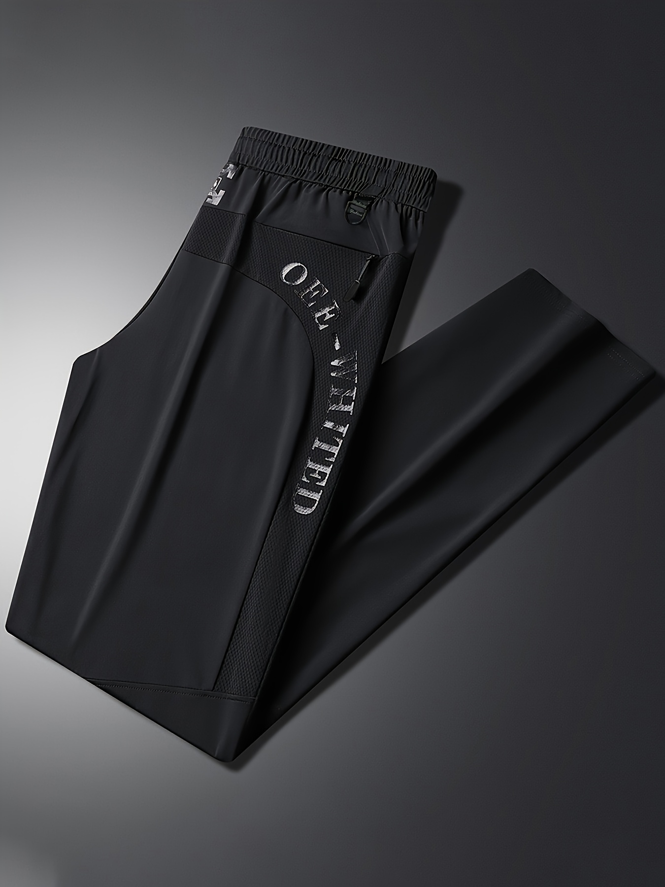 pantalones de jogging para hombre para exteriores, pantalones casuales para senderismo, bolsillos con cremallera, diseño estampado, pantalones fáciles y versátiles, cintura ajustable, adecuados para camping, ciclismo, pesca y    