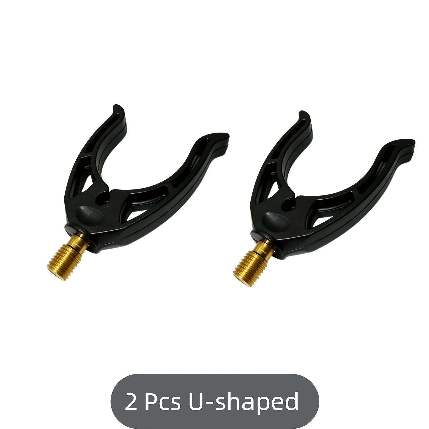 TEMU 2 piezas/4 piezas Soporte para caña de pescar con cabeza de V y de U, yugo antideslizante para caña de pescar, soporte de inserción universal
