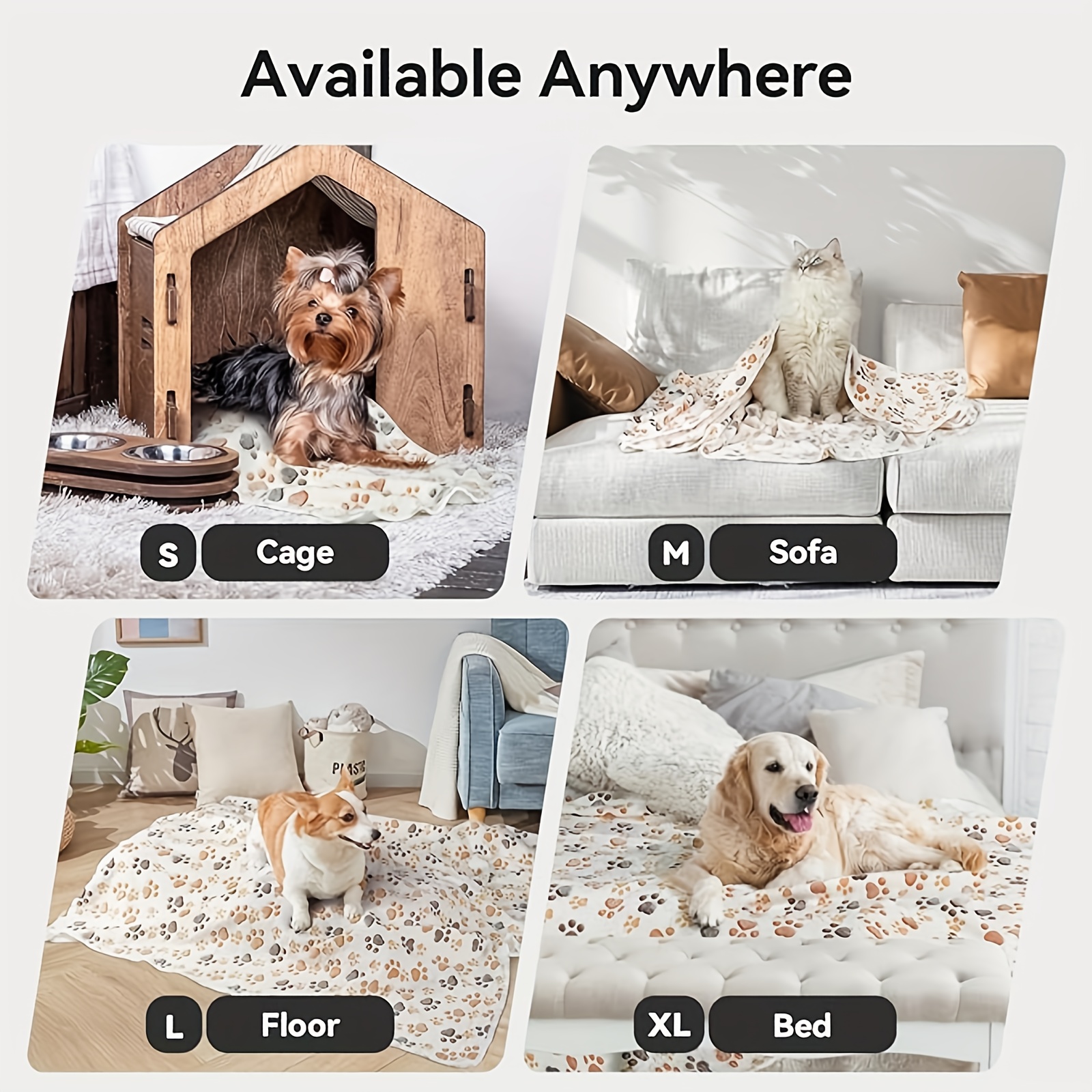 1/3pcs dog fleece Washable blanket-pet cheap blanket-paw blankets for indoor cats-kitten&puppy essentials-small throw blankets-dog towel-for Large Medium Small dogs-for couch&crate&bed-for Rabbit, Hamster, Guinea-cage liner-stuff-accessories-gifts