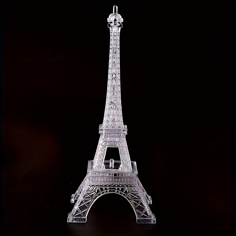 1pc Led-lit Decoration - Multicolor Glowing Plastic Model With Battery Included, Adjustable Brightness & Switch Control, Elegant Tabletop Display For Halloween, Christmas, Weddings, Parties, Birthdays