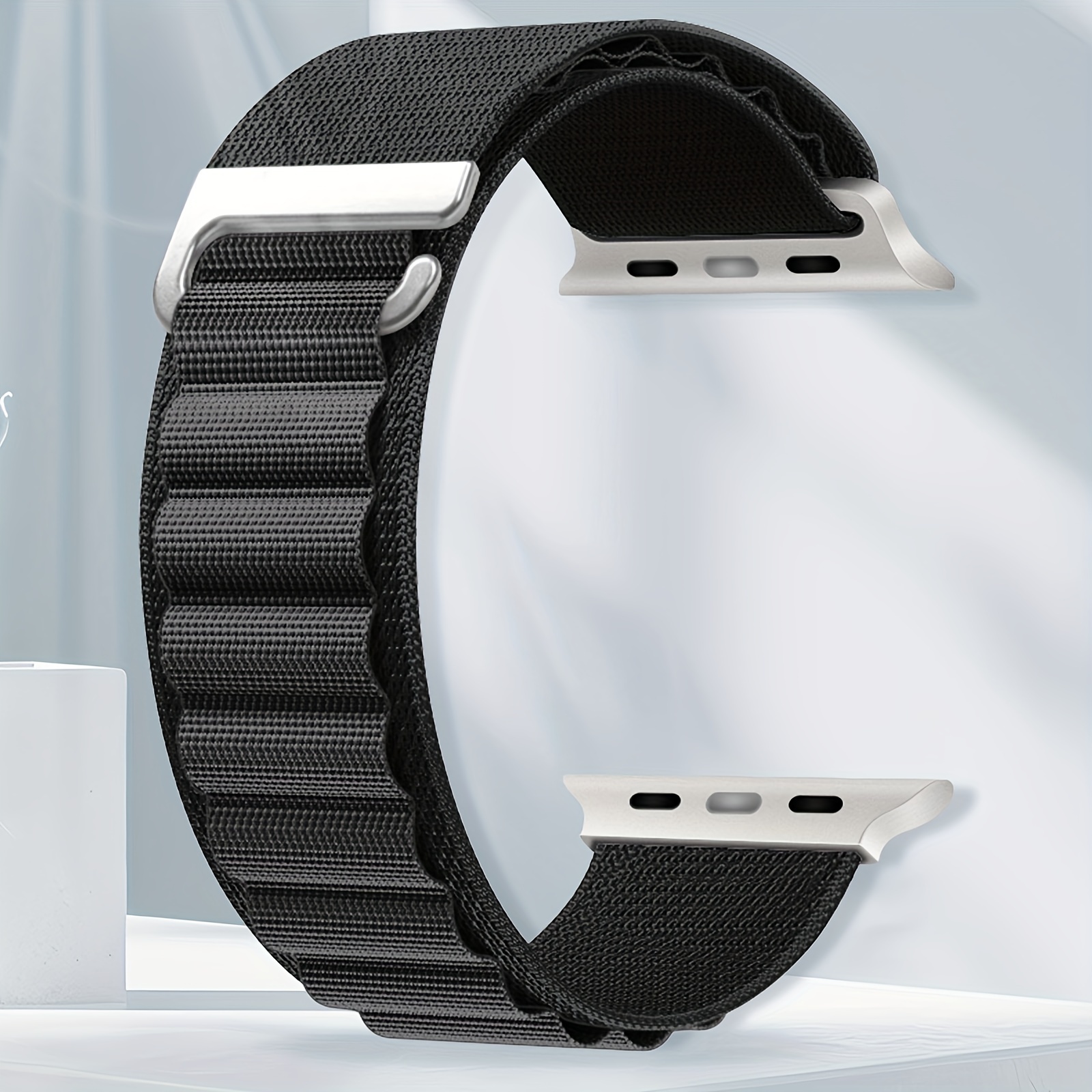 Image of Alpine Loop Compatible With For Iwatch Ultra Strap 46mm 45mm 44mm 42mm 38mm 40mm 41mm For Men And Women, Nylon Solo Loop Replacement Strap For Iwatch Ultra 2/ultra For Iwatch Series 11 10 6 5 4 3 Se