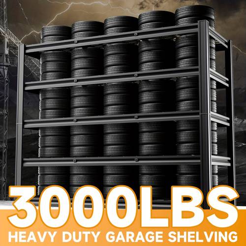 60 w garage shelving 5 tier storage shelves 3000lbs heavy duty metal shelf adjustable rack units suitable for garage basement utility shelves