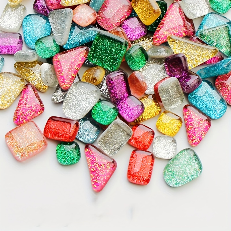 100g Glitter Patches - Diy Sparkling Crystal Mosaic Craft Supplies For Handmade Projects, Diy Craft Materials