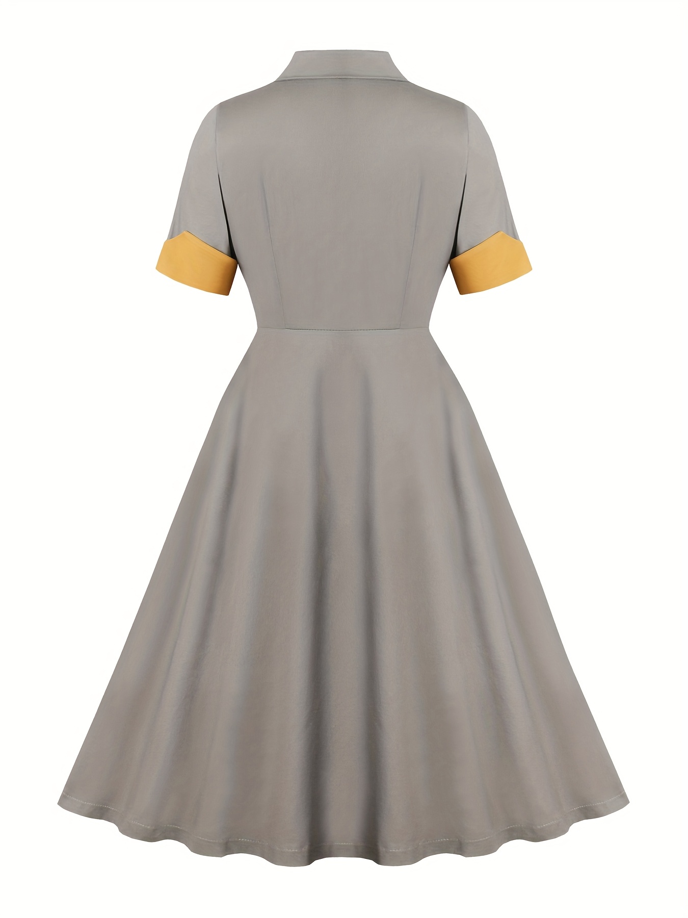grey with yellow dress EOS MINI DRESS main image 0
