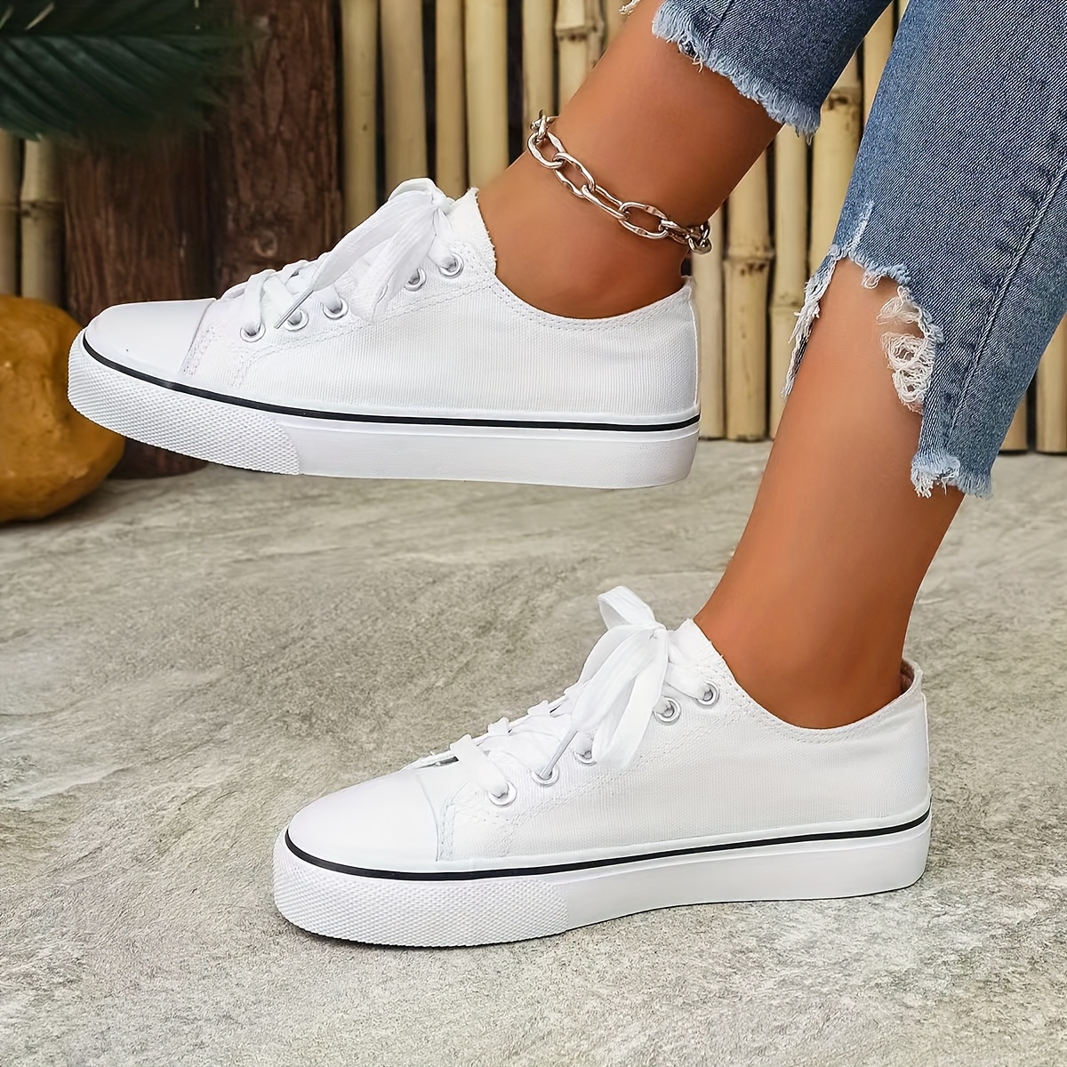 ladies white dress sneakers New Fashionable and Versatile Women's Flat Shoes, Women Shoes best white sneakers to wear with dresses