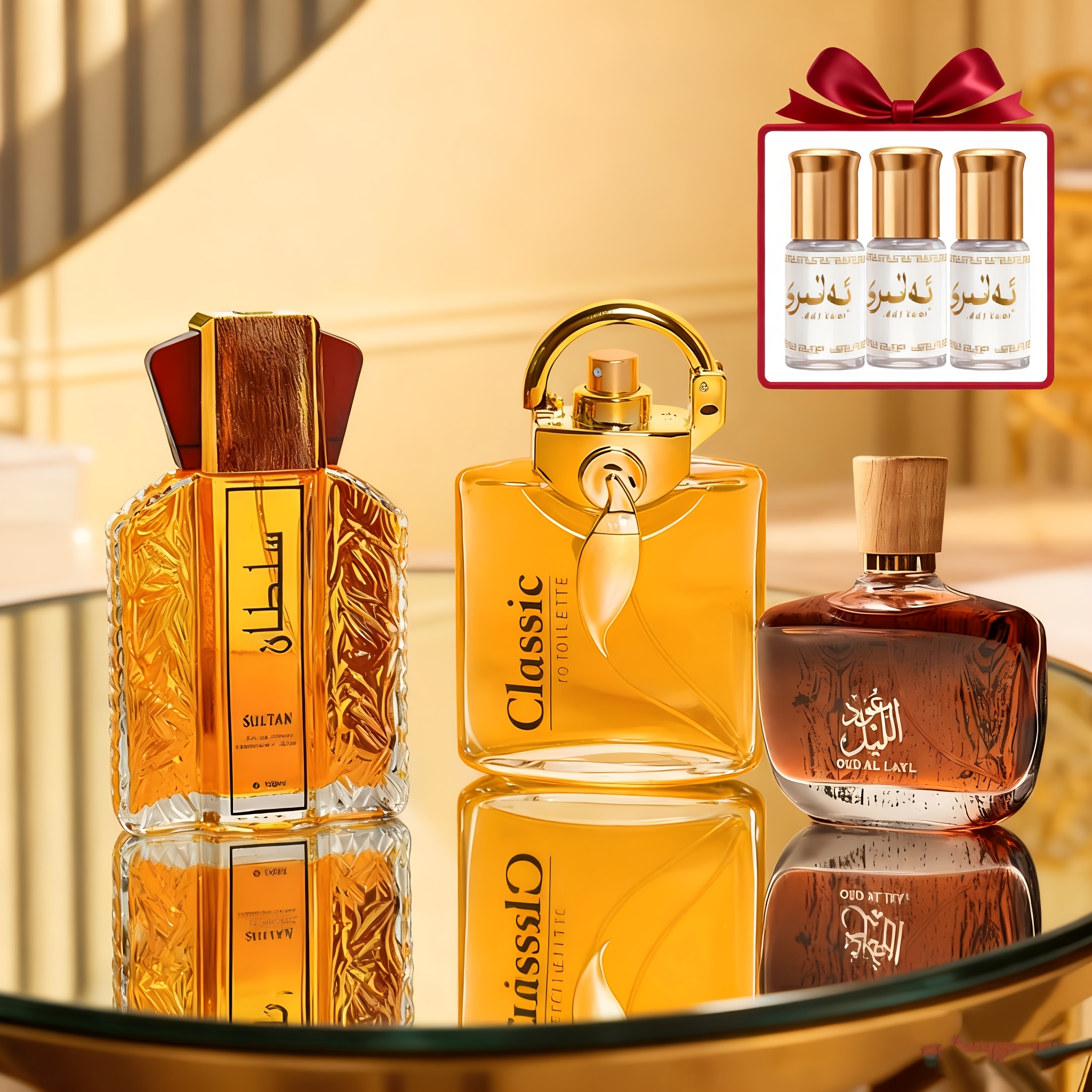 Image of *3+3ml*2, Floral Perfume, , Long-lasting Romantic Perfume, Beautifully Designed, Unique Shape, Holiday Gifts, Very Suitable For Daily