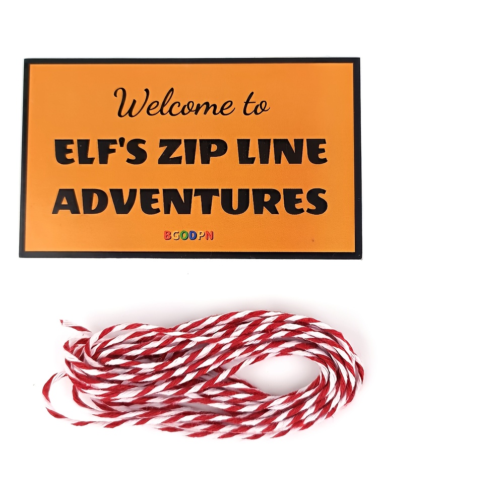 TEMU Christmas Cards, Elf Props, Elf's Zip Line