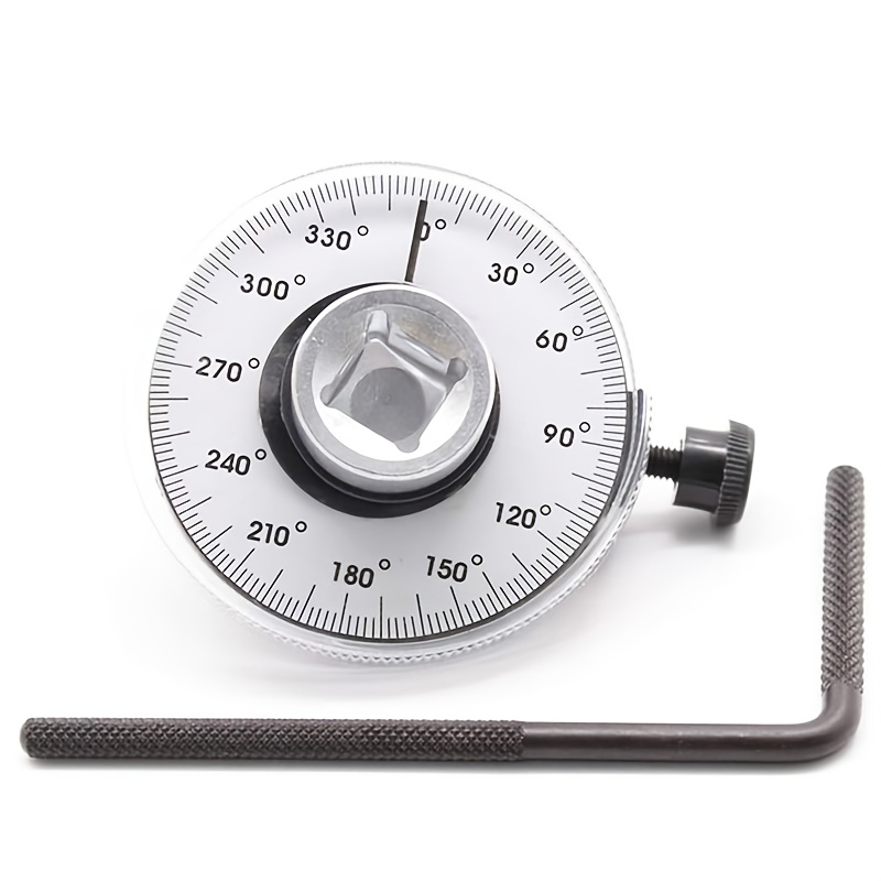 1/2 Inch Torque Wrench Angle Gauge Tool, 360° Adjustable 1/2" Drive Torque Meter Wrench Set, Professional Measure Tool, Father's Day Gift