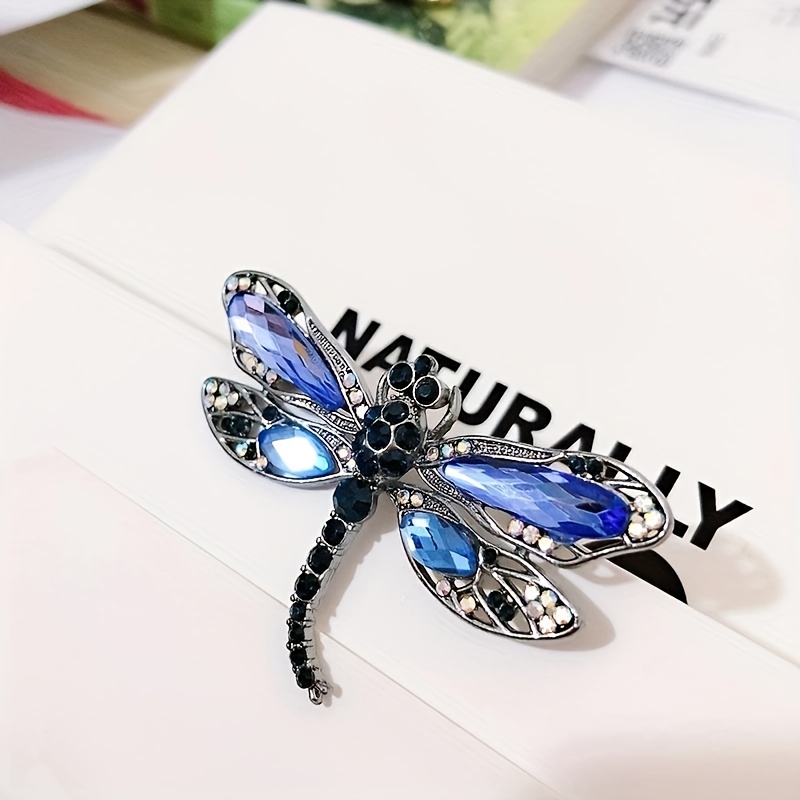 Cross-border European And Corsage Brooch, Dragonfly Brooch For Women, Scarf With Accents, Animal And Insect Brooch