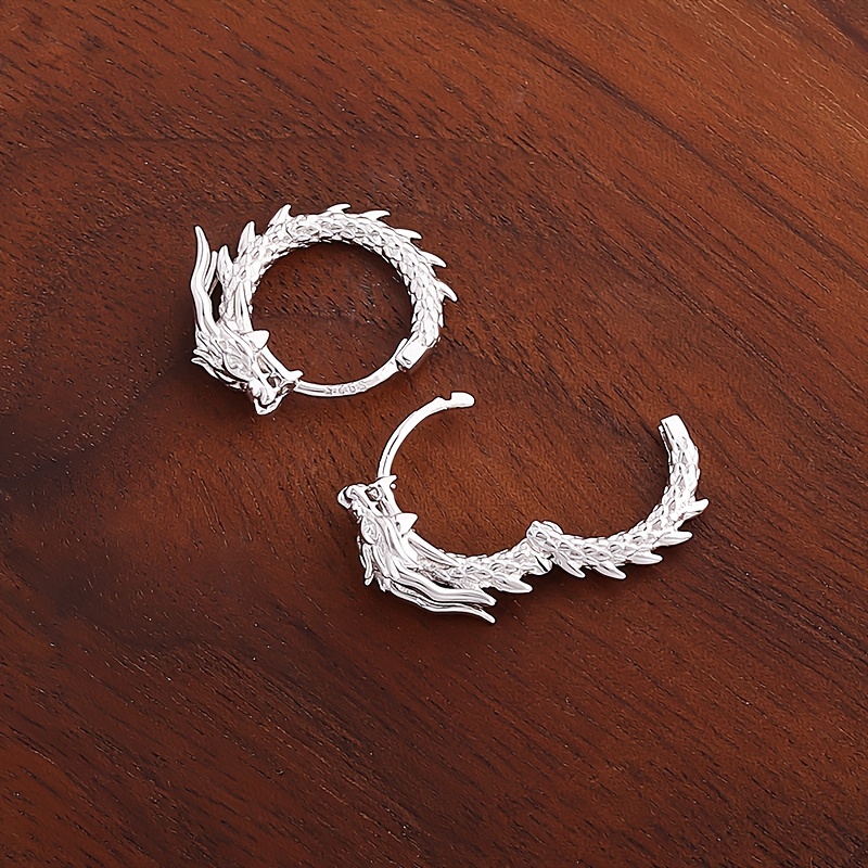 

Luxury Dragon Stud Earrings For Men - Unique , Copper , Perfect Gift For Him, Mature Style