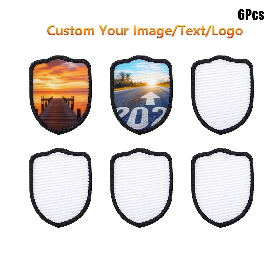 TEMU 6pcs Personalized Custom Clothing Patches, Iron-on Decorative Fabric Patches For Shoes, Bags, Hats, Creative Decorative Appliques, Diy
