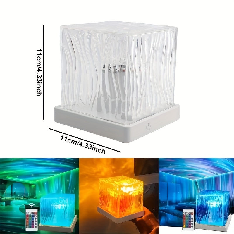 16 Color Water Wave USB Night Light with Remote Control