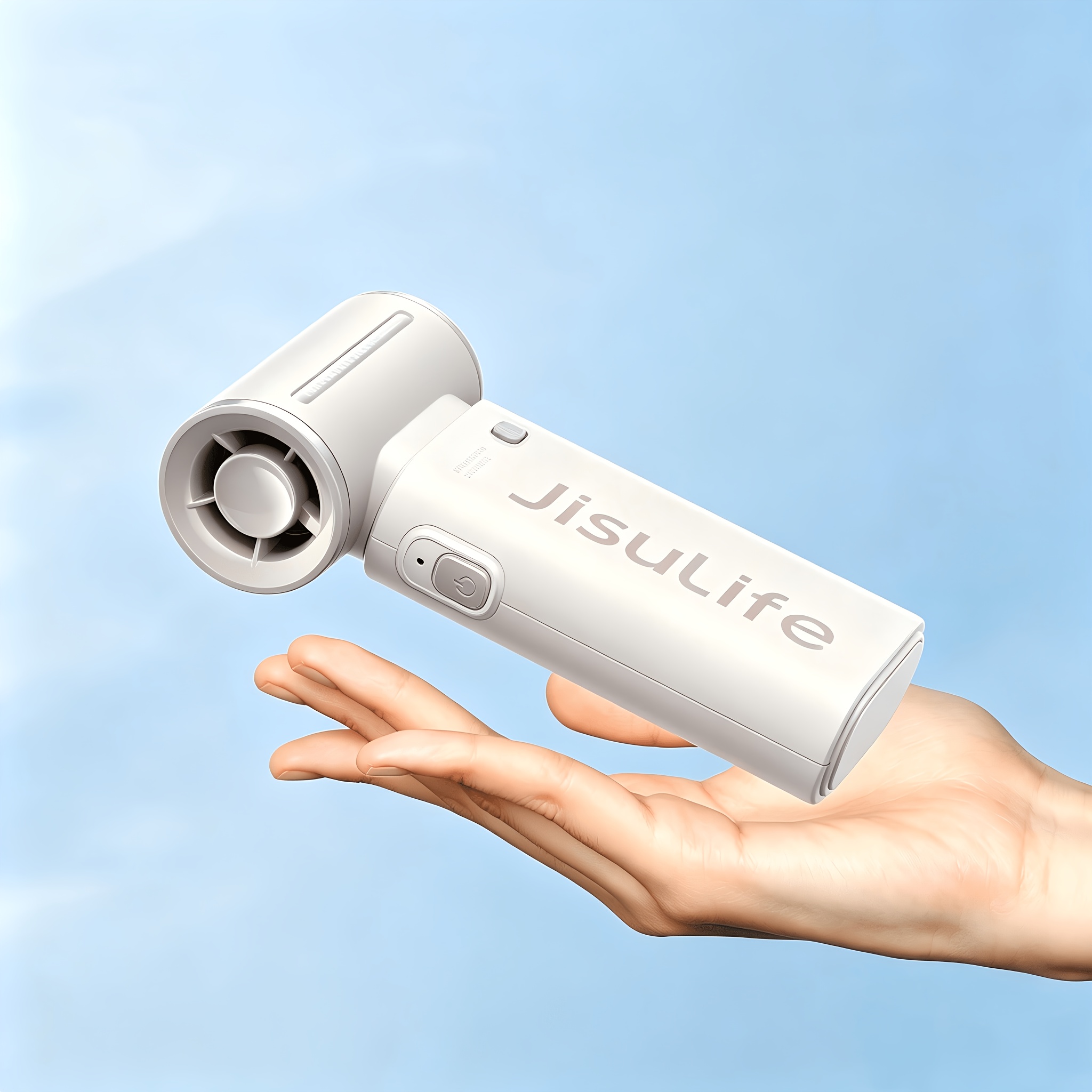 TEMU JISULIFE Mini Ventilateur Portable Life9, Haute Vitesse [10H de Refroidissement Max], 5 Vitesses, 1800Mah Rechargeable, Mini Design de Poche,