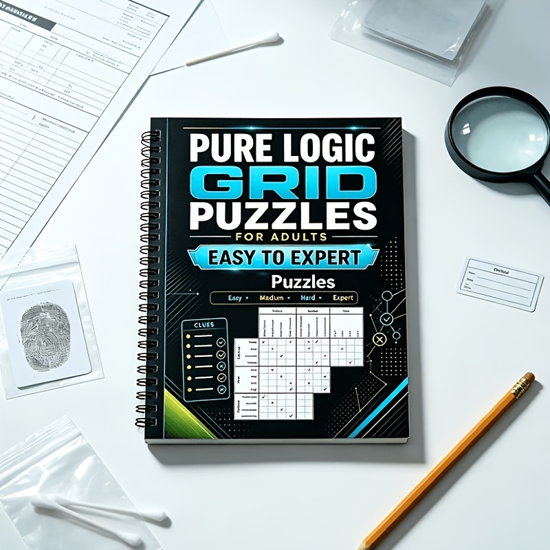 Pure Logic Grid Puzzles for Adults, Brain Teasers