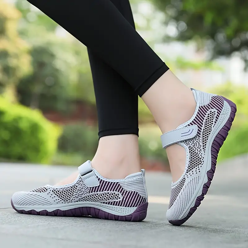 womens breathable mesh sneakers casual ankle strap outdoor shoes womens comfortable shoes details 2