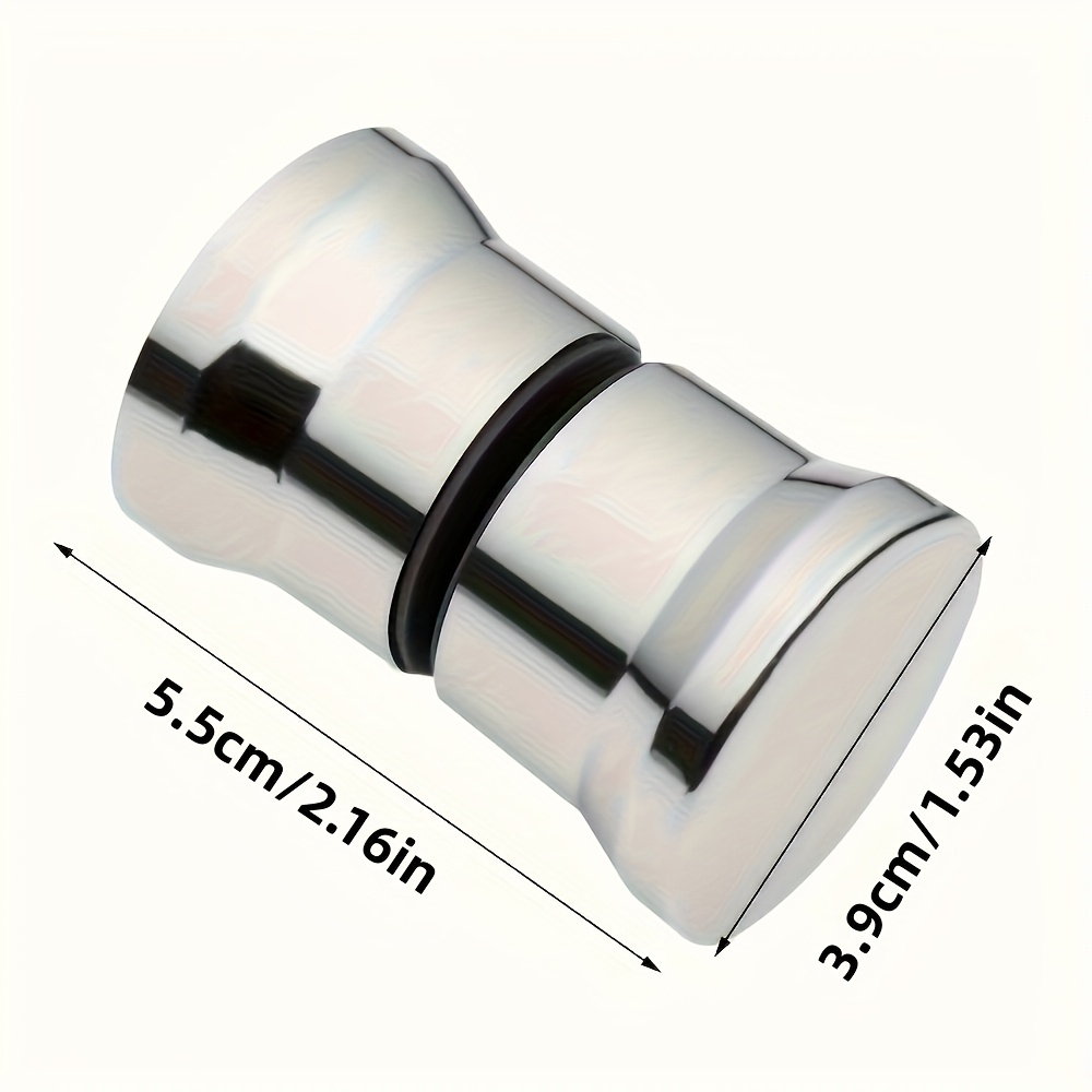 Pvc Round Handle Shower Room Handle Shower Room Glass Door Handle Plastic-plated Pull Handle Bathroom Handle Bathroom Accessories