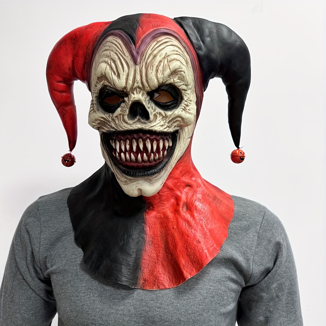 Horror Bell Clown Latex Head Mask for Halloween