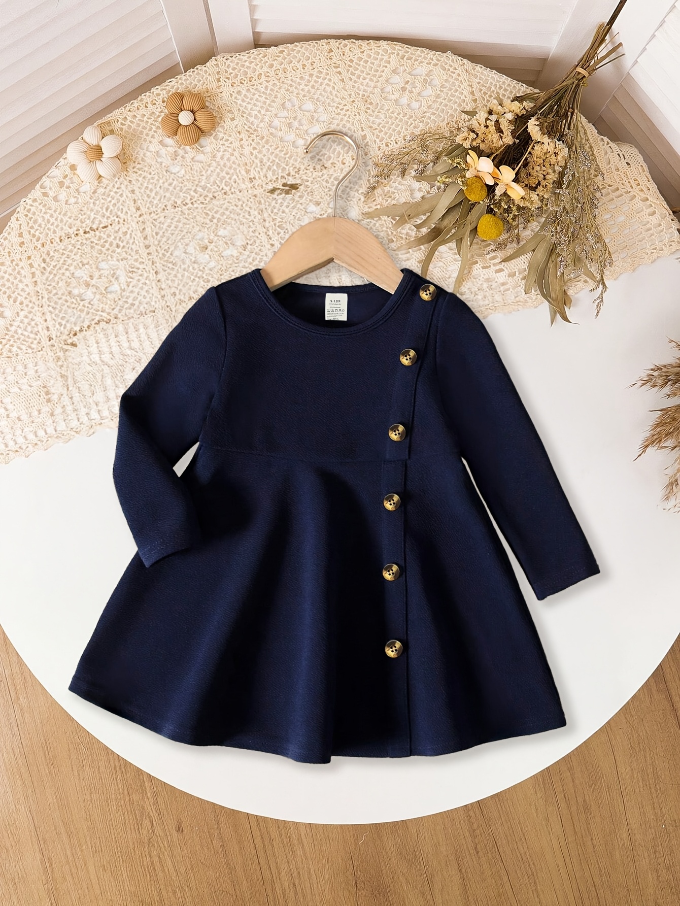 slim fit dress slacks Self-Portrait - Navy Viscose Knit Mini Dress
