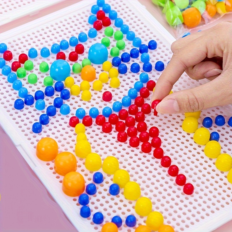 

Creative Diy Mushroom Tacks Set: 1 Board, 240 Small, 40 Medium, 16 Large Tacks, And Colorful Instructions 3-6