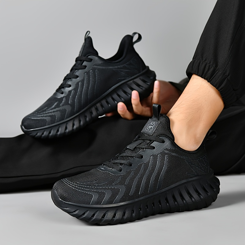 Men'S Running Shoes - Lightweight Sneakers, Breathable Toe Design, MD Sole - Blue/Black/Orange Accents, Suitable for Gym, Jogging, Daily Wear - All-Season Performance Shoes, Dynamic Appearance, Secure Fit, Lace-Up Training Shoes