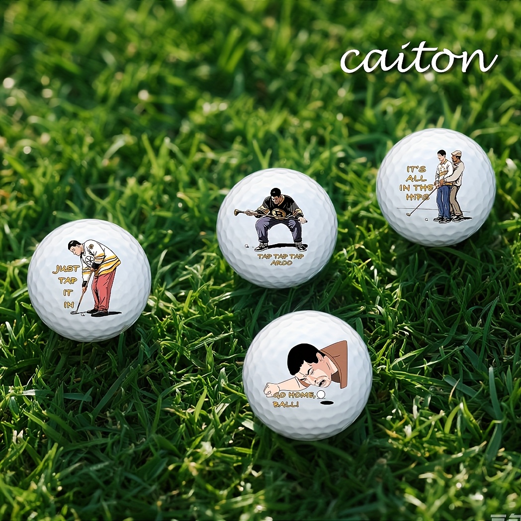 4 pack funny golf balls gift set novelty white golf - Temu