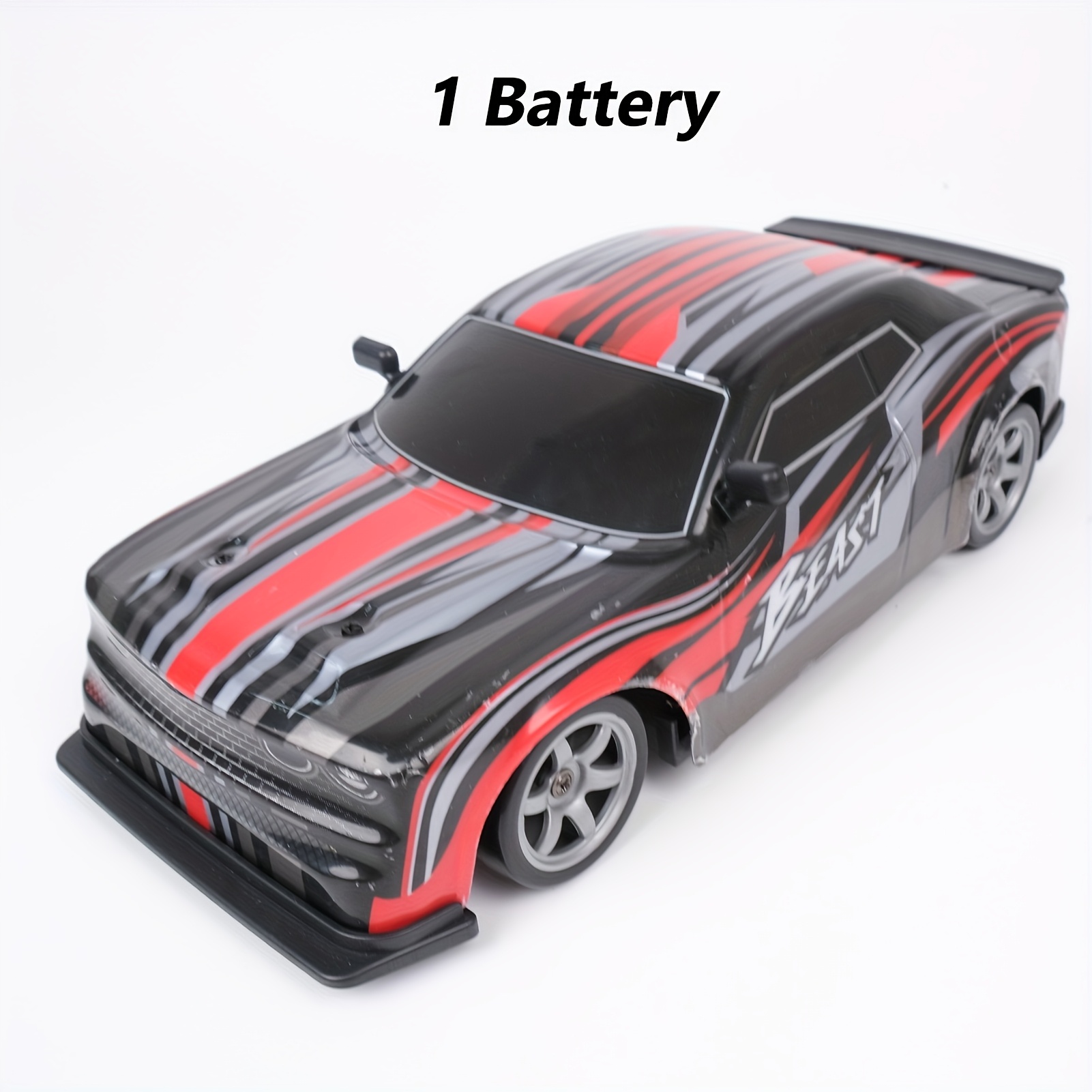 TEMU Rc Car, 4wd 1:16 Off-road Car, Outdoor Racing/drifting, 2.4ghz Remote Control, 2 Sets Of Tires, Colored Lamp, Gift For Halloween, Birthday,