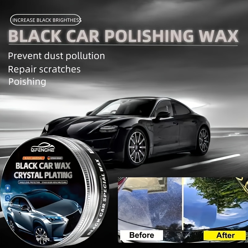 

Black Car Wax Waxing Polishing Coating Polishing Maintenance Wax Black Wax Universal Repair Paint 7.05oz Black Wax + Sponge