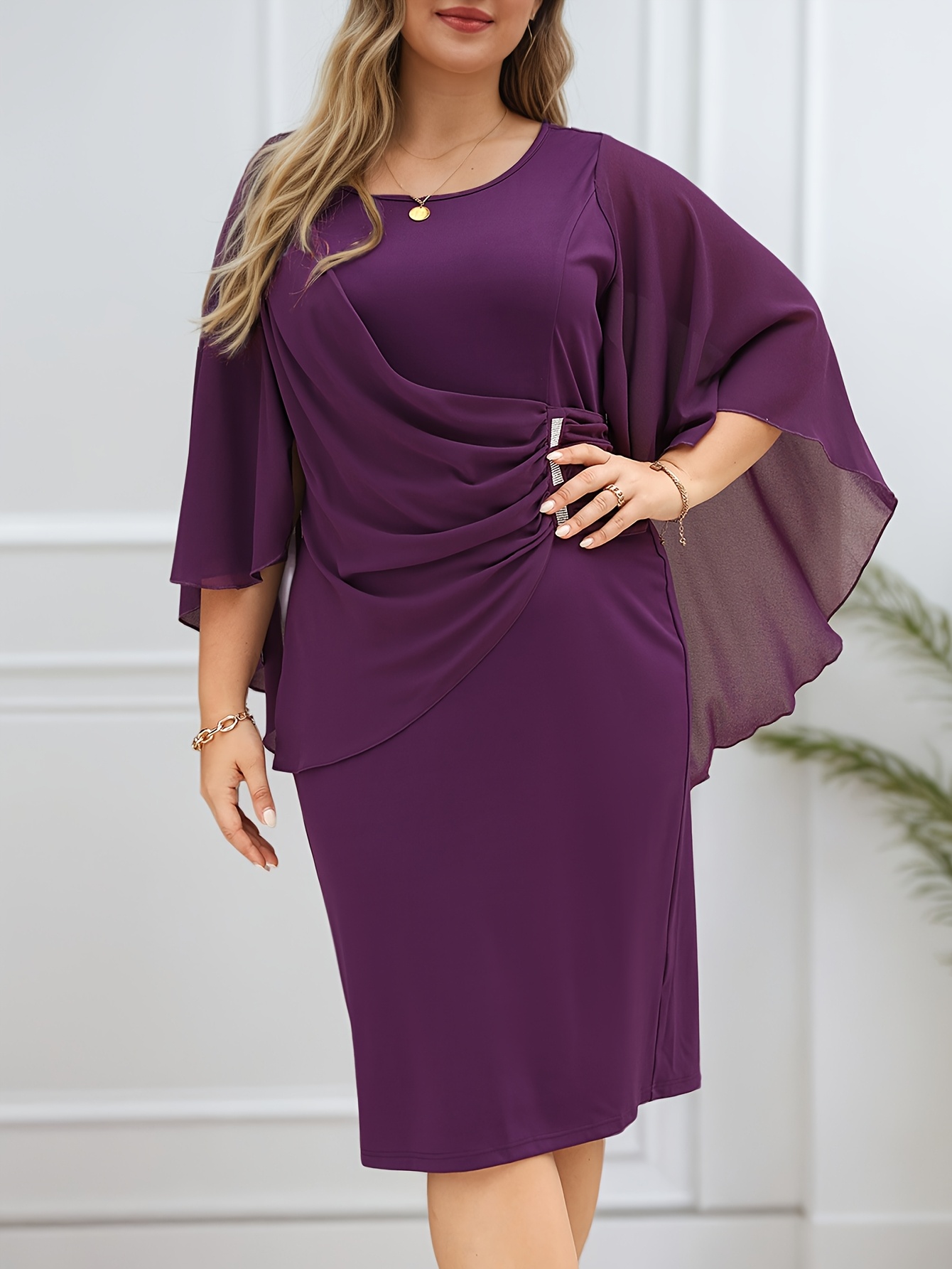 blue long silk dress Simple A Line Scoop Neck Blue Silk Satin Long Bridesmaid Dresses with Slit  ABBD061803