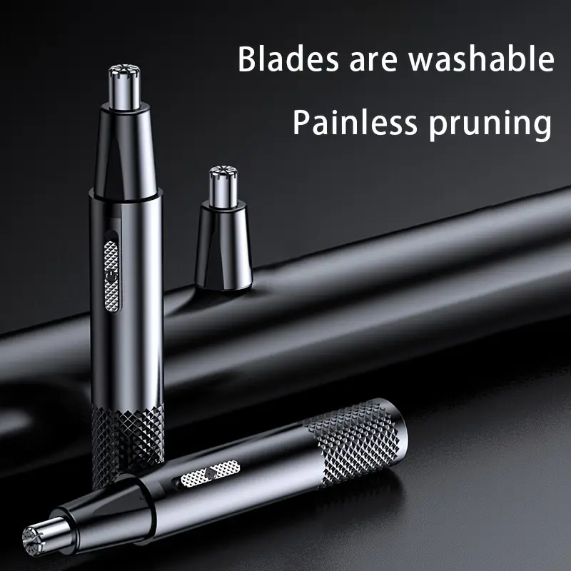 electric nose and ear hair trimmer male and female nose hair remover usb charging stainless steel head silent motor nose hair cleaner Product details 2