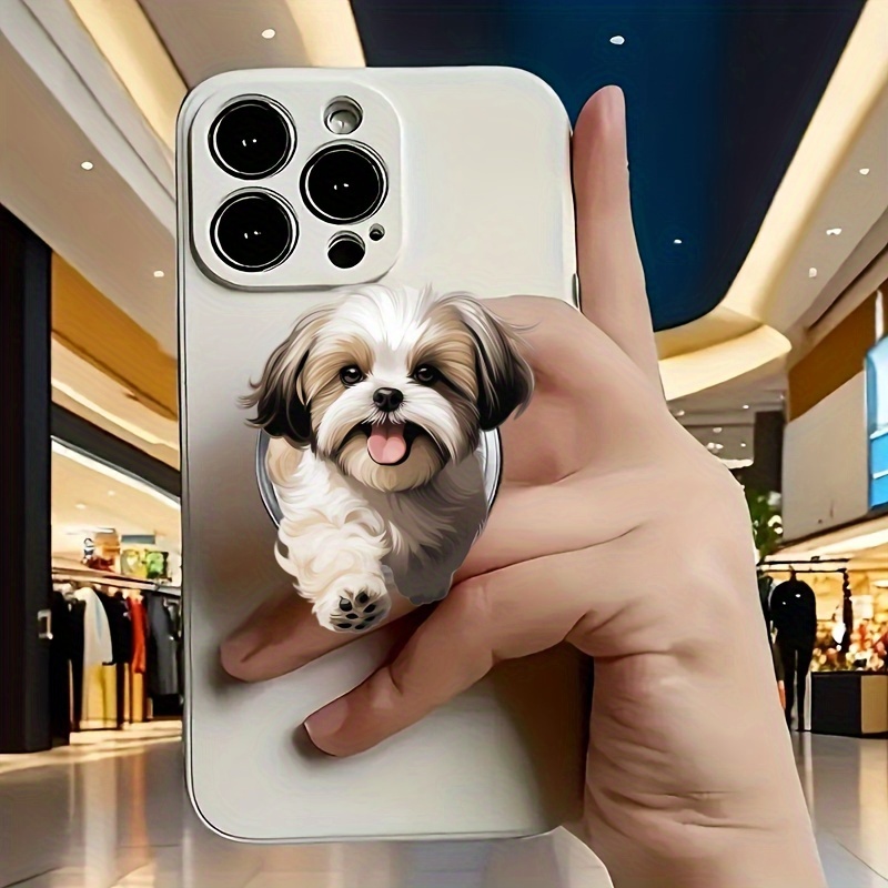 

1pc Running Shih Tzu Rotating Phone Holder - And . Portable Phone Holder, For , Suitable For Christmas, Halloween And