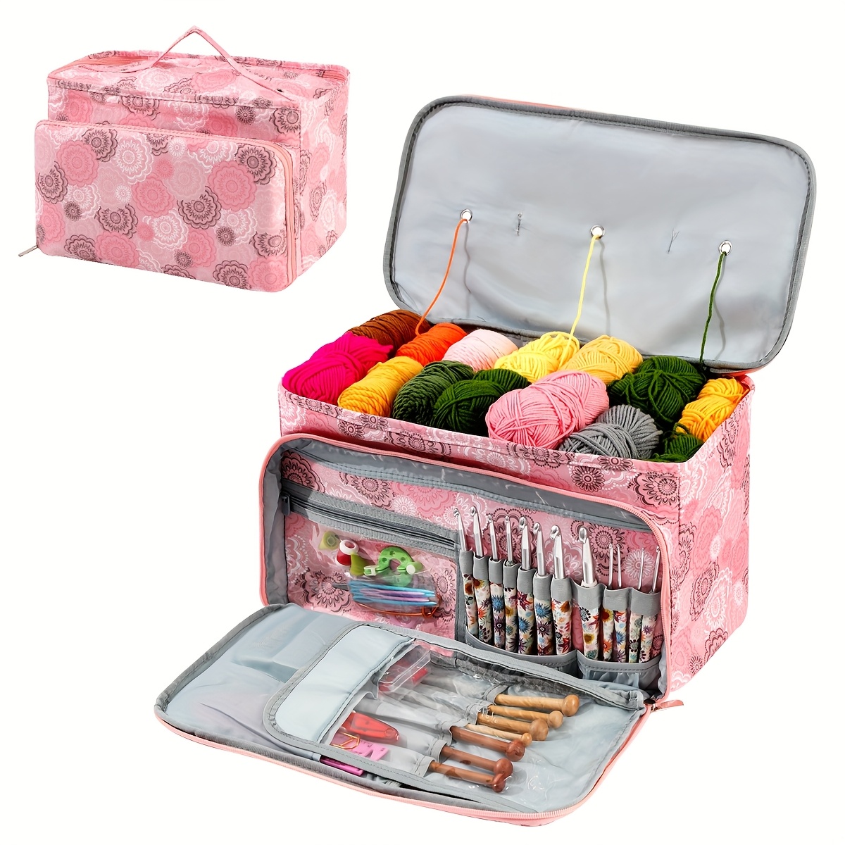 knitting bag large yarn storage organizercrochet bags and yarn