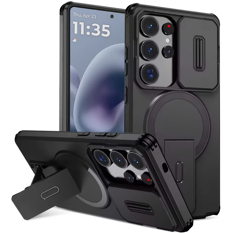E-shop Handyhülle: Schweres stoßfestes Hartschalen-Schutzcover mit Ständer für for Galaxy S26 Ultra S25 Ultra S25 Fe S24 Ultra A17 A16 A56