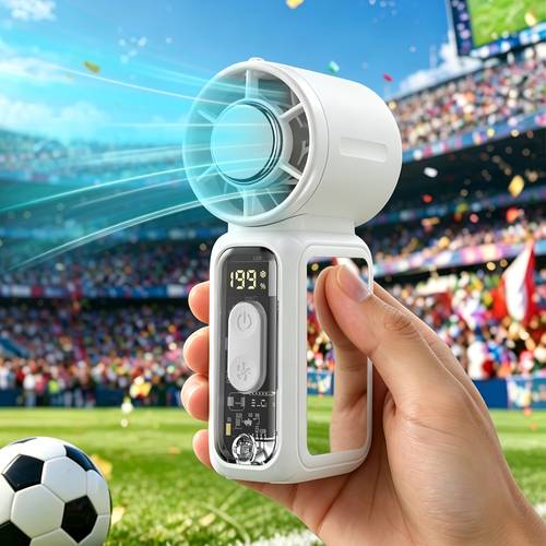 2026 model 4 in 1 personal fan cooling flashlight function chest fan handheld fan suitable for outdoor home and office use including suspension straps and waistbands suitable for men and for hot travel