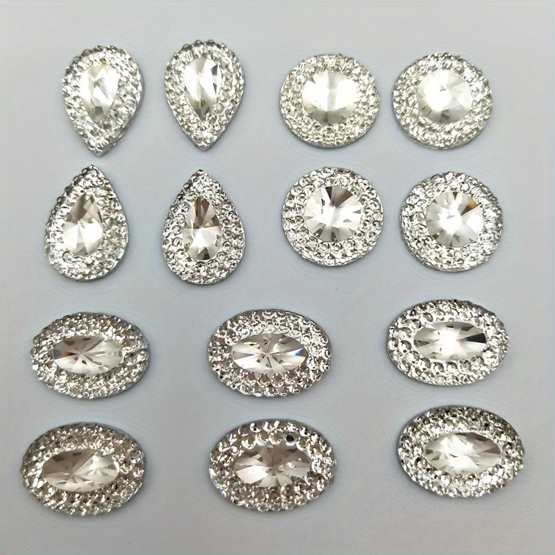 

30 Rhinestones Mixed - , Round, For Diy Crafts, Clothing Embellishments, Accessories, Brooches, And Jewelry Making