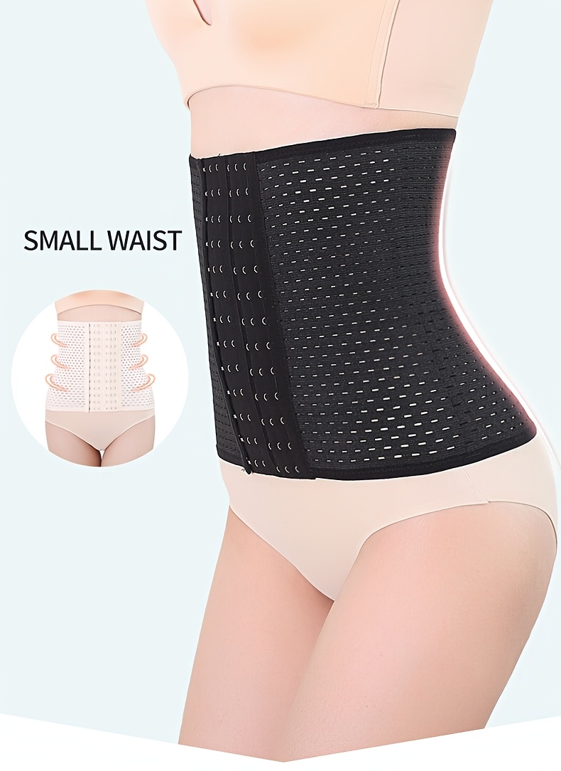 Waist Trainer Corset Shapewear Tummy Control Body Shaper Waist Cincher for Women Postpartum Belly Band Wrap with 6 Rows of Hooks