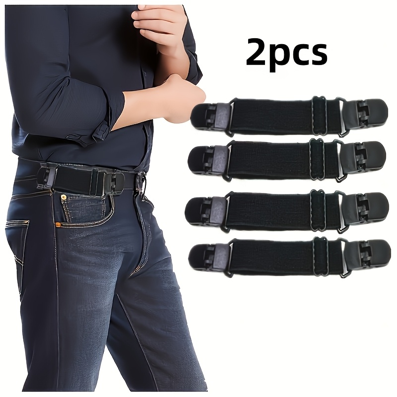 TEMU Lot de 2 ceintures de taille invisibles extensibles, gainant de taille unisexe, ceinture de serrage de taille simple et portable pour pantalons
