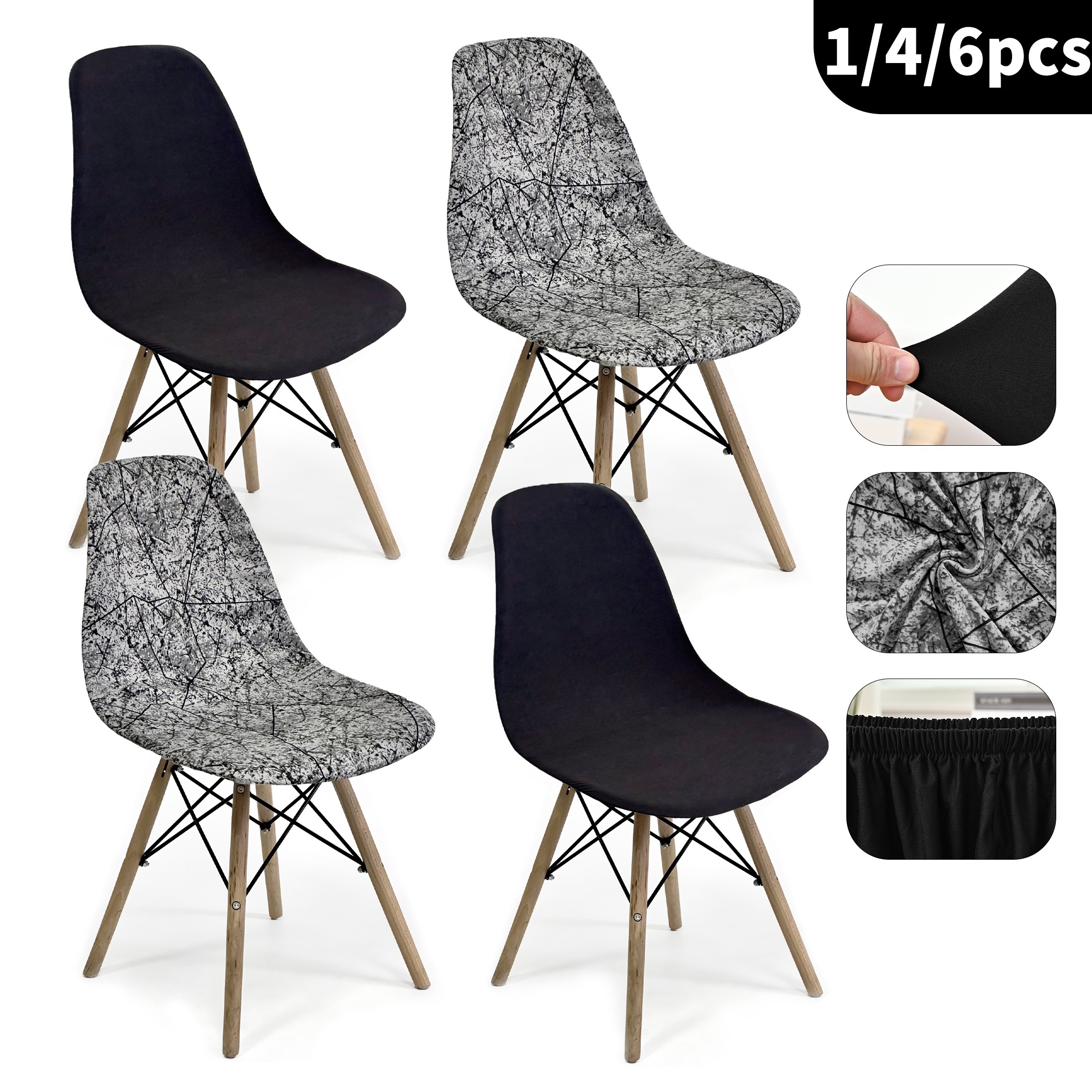 

A Chair Cover, Featuring A Minimalist , High Elasticity, Dust And Stain Resistant, Removable And Washable, Suitable For All As A Home Decor For Shell Chairs.