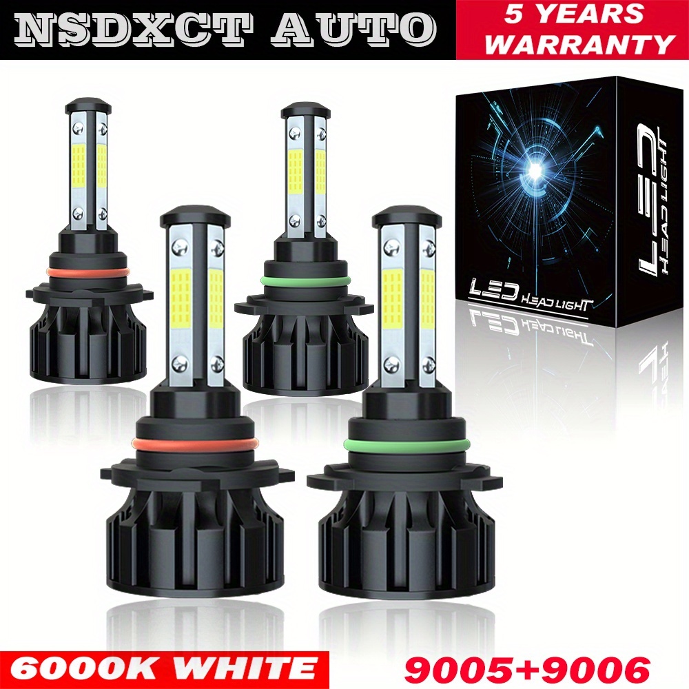 TEMU For Silverado 1500/ 2500hd/ 3500 (1999-2006) High- Headlight Bulbs - 9005+9006+h11 (500% Brightness) 6000k Cool White, Long- (up To 50, 000