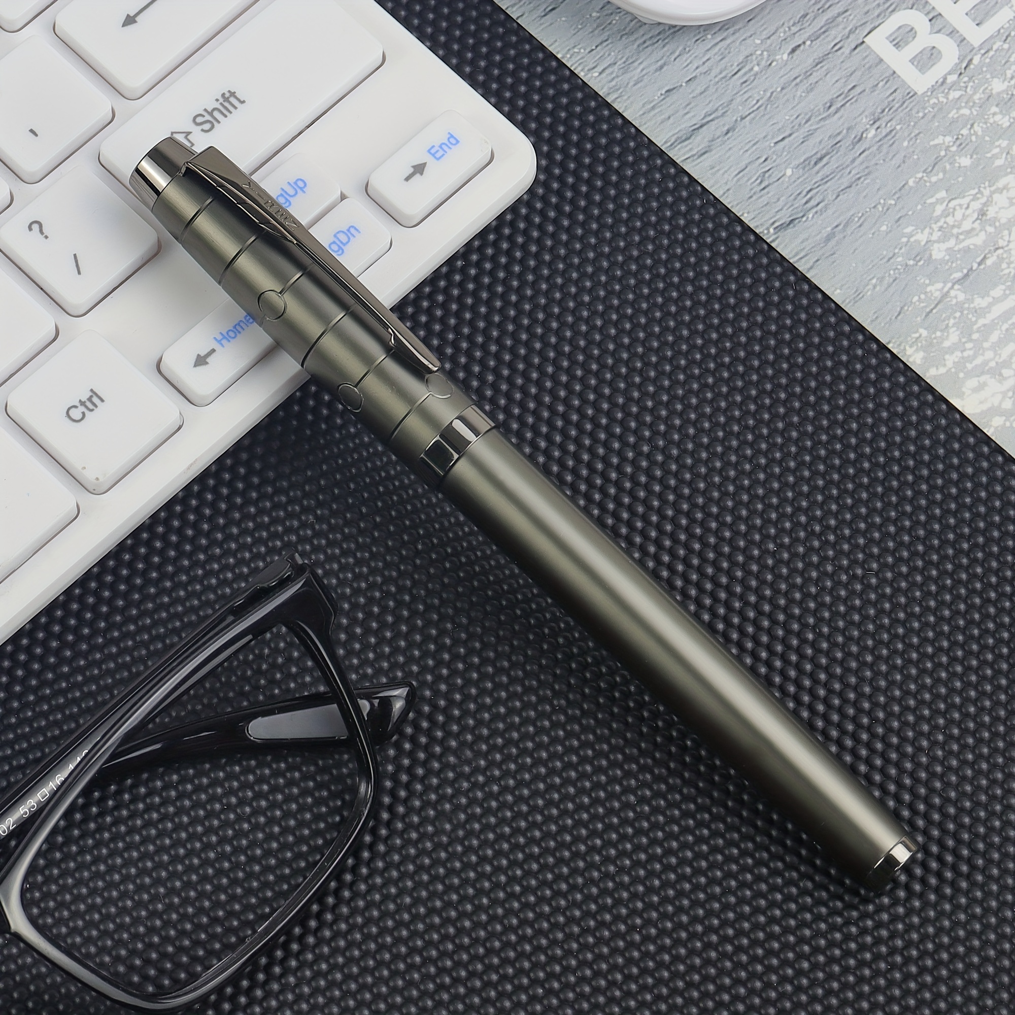

High-quality Metal Fountain Pen - Ergonomic Design, Medium Point With Click-off Cap Closure, Perfect For Business Professionals, Smooth Writing For Journaling And Signing, Ideal Gift