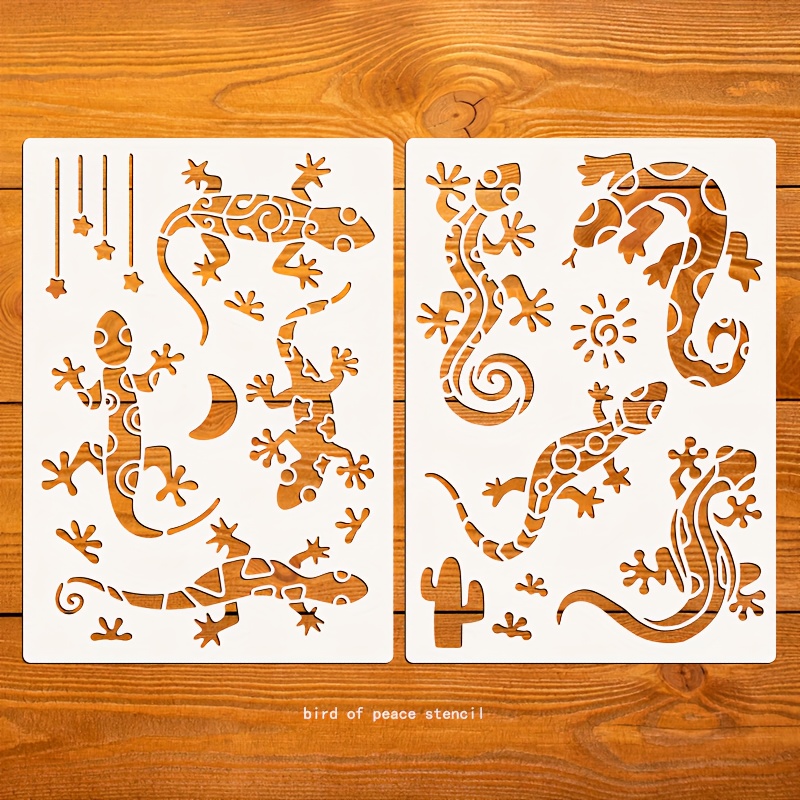 2pcs Luck Painting Stencils, A4 Size, Washable & Reusable For Walls, Diy Crafts, Car Decor, Home Decoration, Textiles, Stone, Canvas, Pet Material