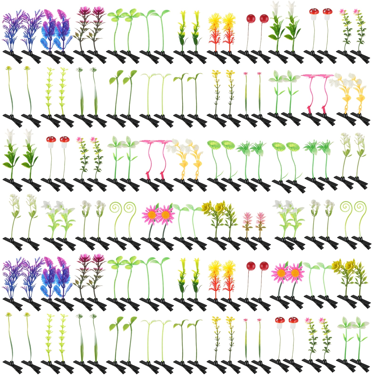 200 Assorted Hair Clips Featuring , Whimsical , And Flower, , And Mushroom , Perfect For Women's Party Additions