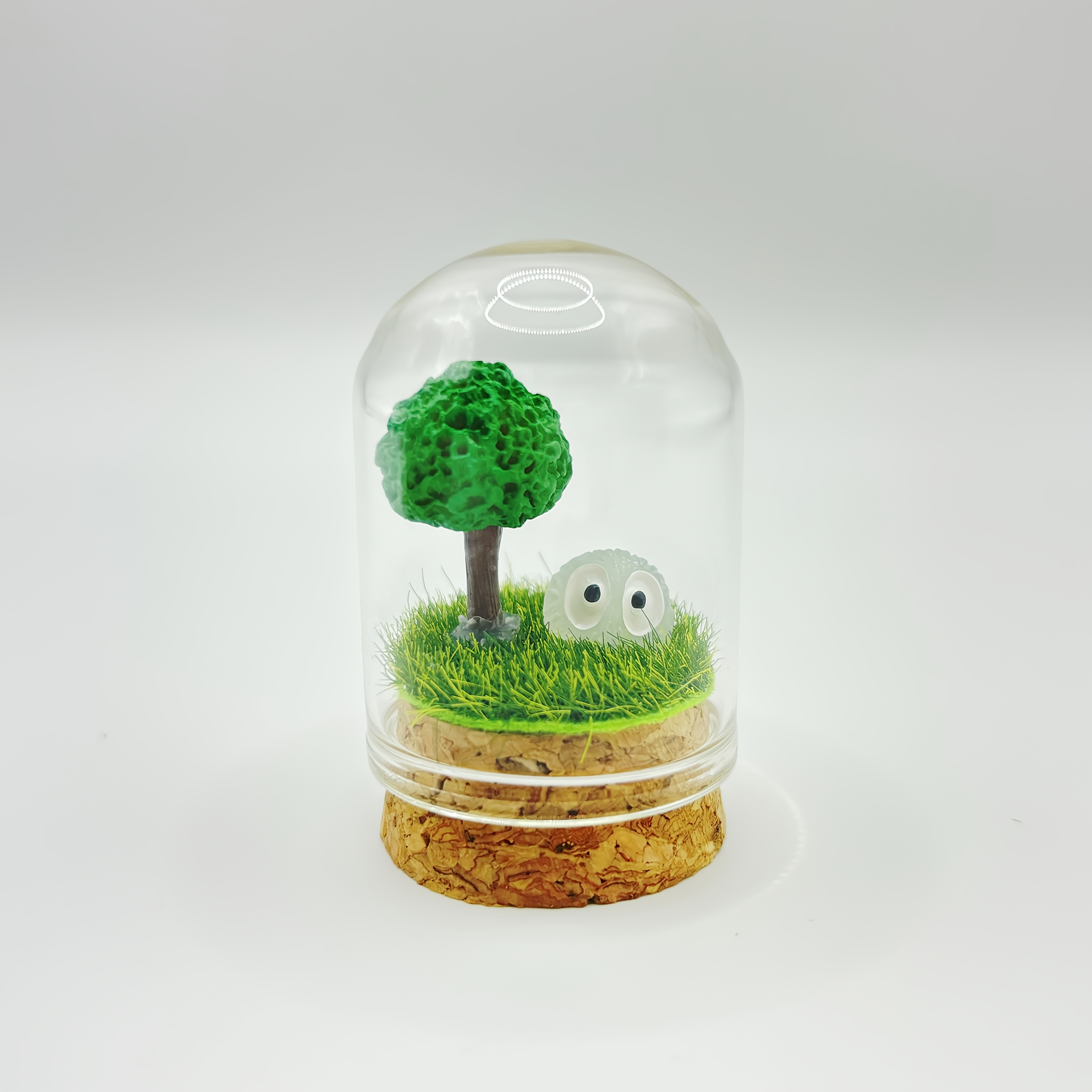 TEMU Forest Fairy Tale Mini Terrarium – Glass Dome Micro Landscape, Cute Desk Decor, Romantic Gift For Couples, Christmas Gift