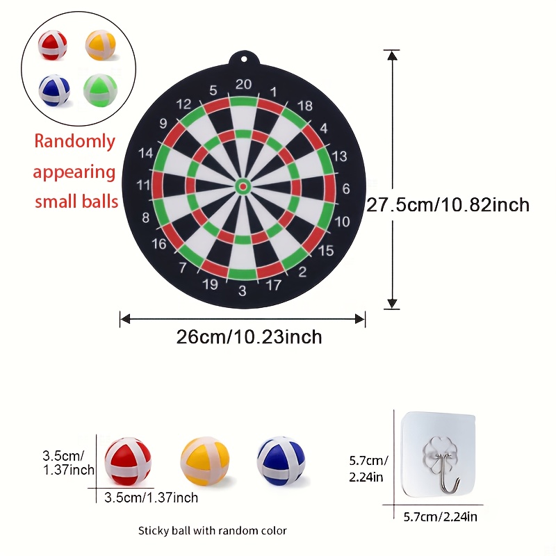 3 Sticky Ball Dart Sets-perfect For Outdoor And Indoor Parties, Family , Birthday Gifts, Christmas And Halloween Presents, Thanksgiving Gifts, The Color Of The Ball Is Random