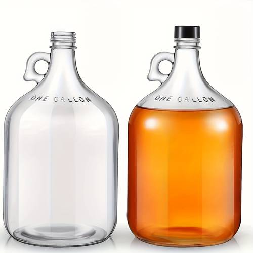 1 gallon glass jar including rubber stopper and double polyethylene sealed lid