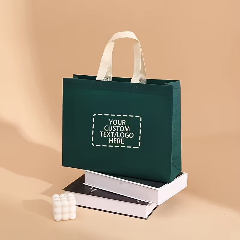 50 Customizable Non-Woven Fabric Gift Bags, Large Capacity