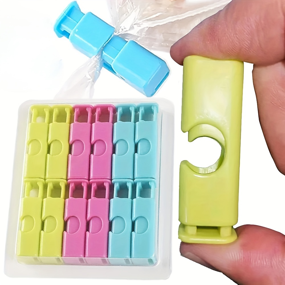 Pack De 12 Clips Cierre Para Bolsas De Almacenamiento – Abrazaderas De Plástico Para Conservar Alimentos