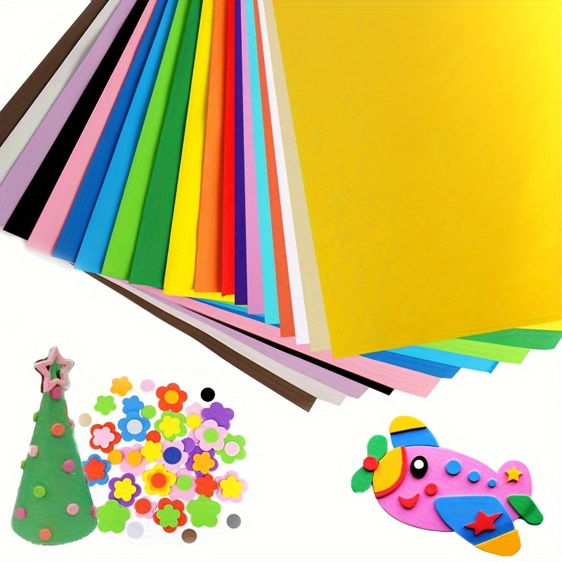 

50x50cm/1mm Colorful Eva Foam Paper Handmade Foam Sheets Sponge Paper Diy Handcraft Materials Multicolour Flower Prop Party Christmas