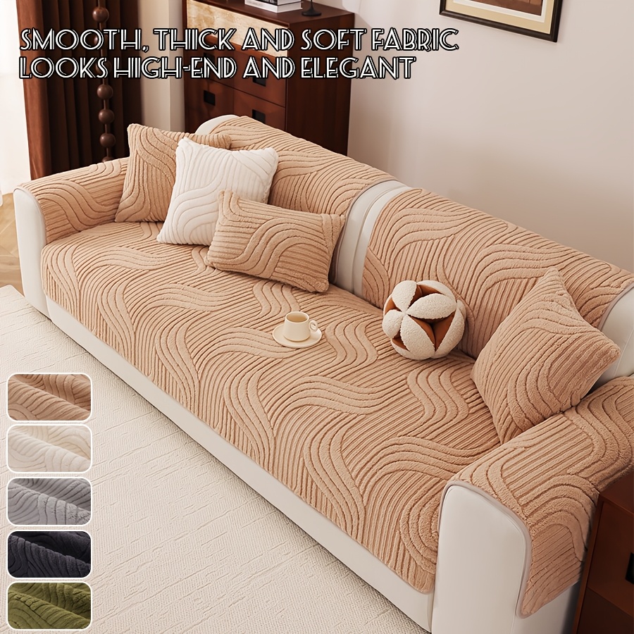 1pc fashionable new sofa cushion non slip   use sofa protector pet friendly suitable for living room bedroom office sofa cover machine washable multiple colors   home decor sofa minimalist style soft texture